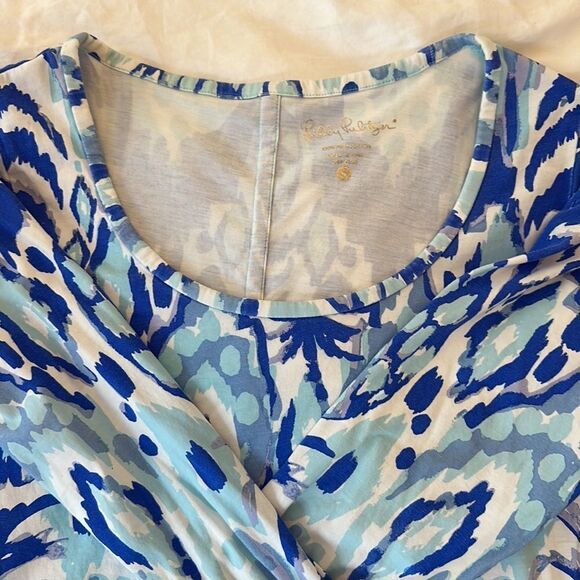 💜 Lilly Pulitzer Beacon Dress in Serene Blue Size Small - Picture 3 of 7